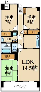 ステイツ枚方・長尾ヒルズ【2階】の間取り