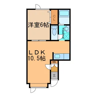 クリエイトI【2階】の間取り