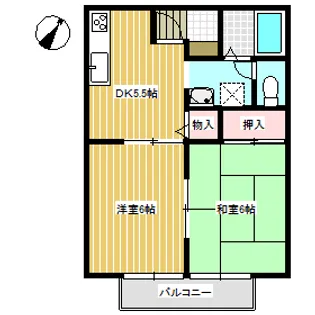メゾン・エレガンス【2階】の間取り