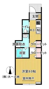 Fiore桜町(フィオーレ)C棟【1階】の間取り