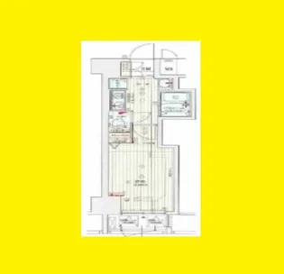 プロシード大阪梅田ポーション【3階】の間取り