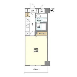 アンビエンテ横浜鴨居【2階】の間取り