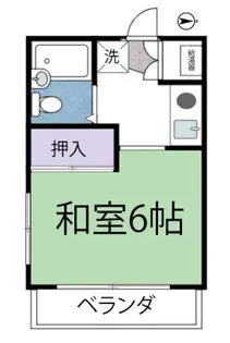 足利屋ハイツ【2階】の間取り