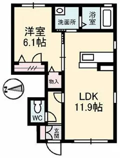 シャーメゾン・フローラ【1階】の間取り