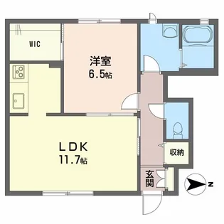 コンフォート A棟【1階】の間取り