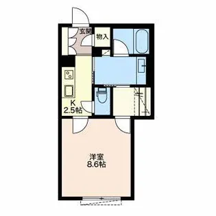 ボンヌ・シャンス参番館【1階】の間取り