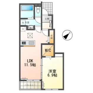 ブライトン A【1階】の間取り