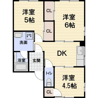 ハイム北芹川【1階】の間取り