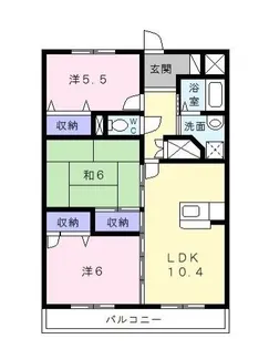 ルネスガーデン【2階】の間取り