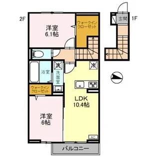 ハイムAG【2階】の間取り