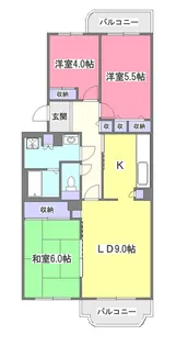 コーポレート東所沢II【3階】の間取り