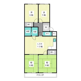 ル・ポール【1階】の間取り