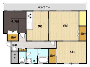 レインボーハウス有秋台西C36棟【3階】の間取り