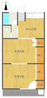 ハイツ川端【1階】の間取り