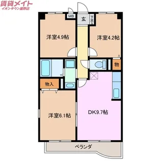 エクシード・オーシャン【1階】の間取り