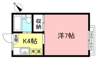 ヴィラ鵜野森【2階】の間取り