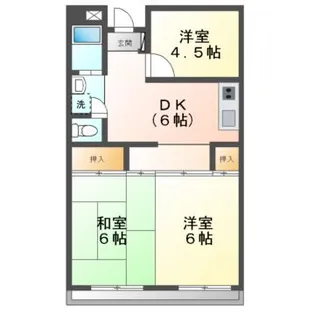 藤和ハイム【1階】の間取り
