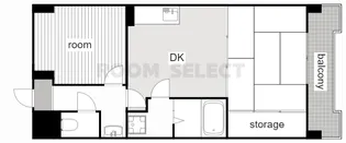 松原メイトマンション【6階】の間取り