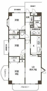埼玉県川口市川口1【マンション】の間取り