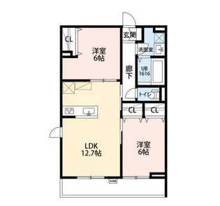 埼玉県所沢市大字北秋津【アパート】の間取り