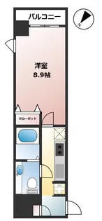 ステージグランデ日本橋【7階】の間取り