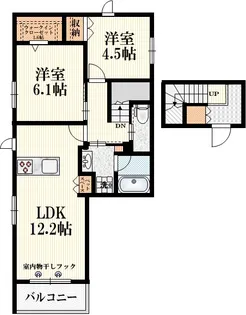 ロフティハウス・サウス【2階】の間取り