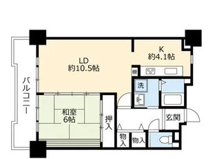 UR酉島リバーサイドヒルなぎさ街【8階】の間取り