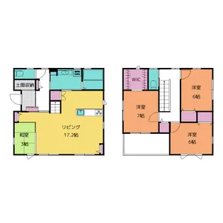 群馬県伊勢崎市波志江町【一戸建】の間取り