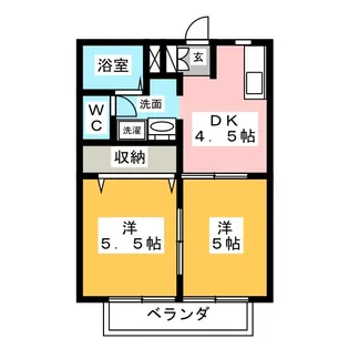 ディアス鳴丘【1階】の間取り