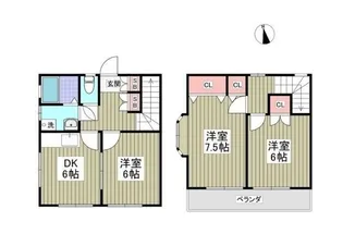 リバーサイドヤマトB【1階】の間取り
