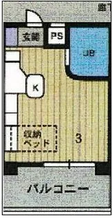 ラ・パルフェ・ド・コロン【4階】の間取り