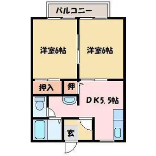 メゾントレビXII【2階】の間取り