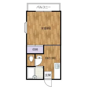 リリックスA棟【1階】の間取り