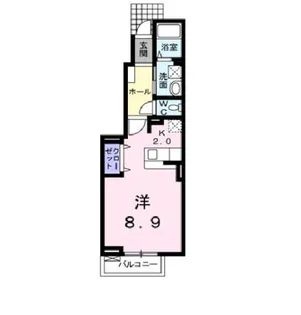 ラッフィナート【1階】の間取り
