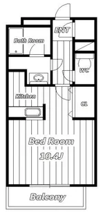 ハイトピア千葉【4階】の間取り