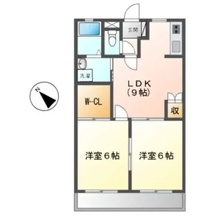 レジデンス善【1階】の間取り