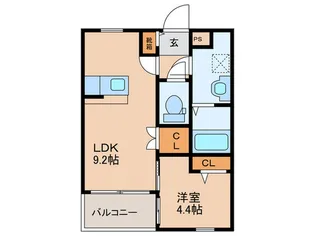 Mars cort【4階】の間取り