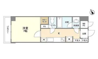 サザンクレスト堺東【3階】の間取り