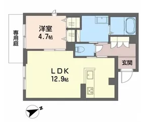 シャーメゾン六本松南【1階】の間取り