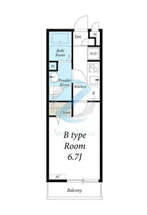 東京都江戸川区鹿骨4【アパート】の間取り