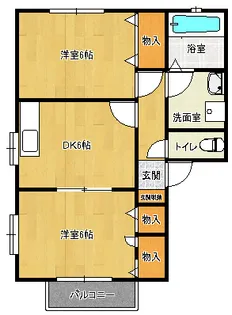 DANKA A棟【1階】の間取り