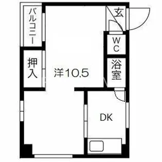久宝寺コーポラスA棟【4階】の間取り