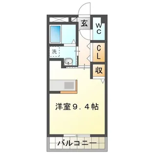 WJガーデン亀山【3階】の間取り