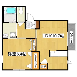 リベルテ【2階】の間取り