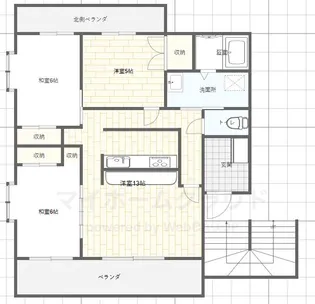 ハビテーション迎花【3階】の間取り