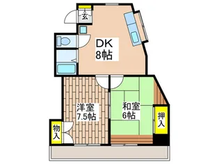 リバーハイム711【4階】の間取り