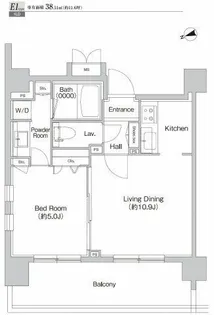 プライムアーバン神楽坂【10階】の間取り
