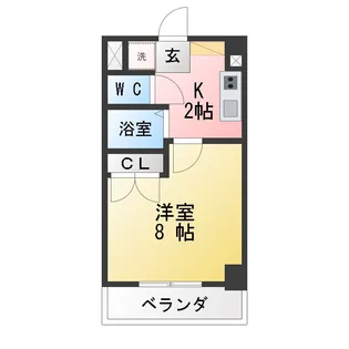 ヤマトマンション大須I【5階】の間取り