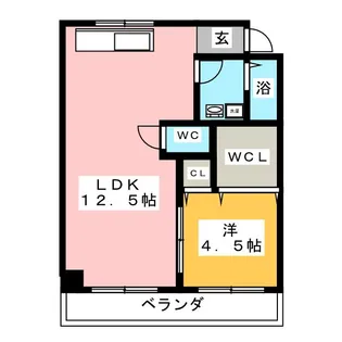 ツヅキビル【5階】の間取り