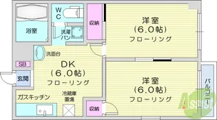 サマーディーンヤマイチ【2階】の間取り
